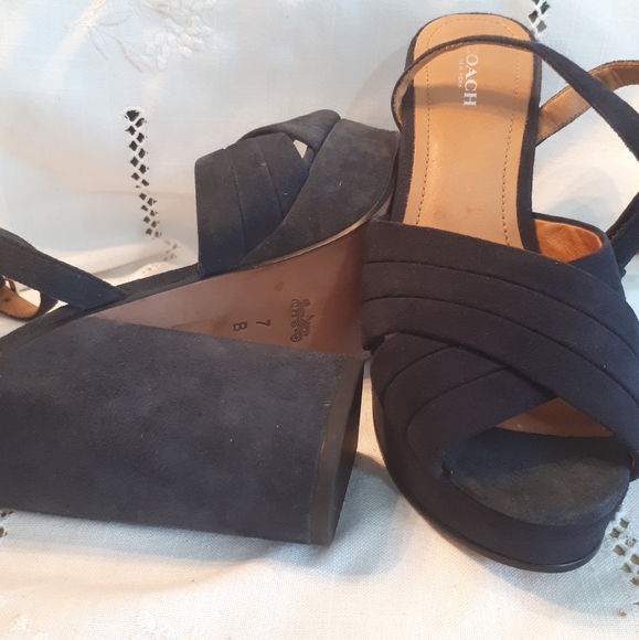 Coach platform heels s 7 - Picture 2 of 8